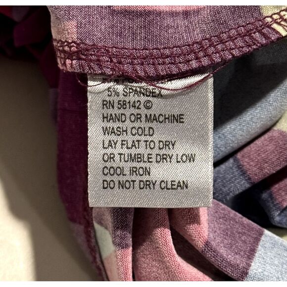 Muse Y2K Dress Multicolor Mod Babydoll Stretchy Wide Kimono Sleeves Boho Size 6 - Picture 8 of 8